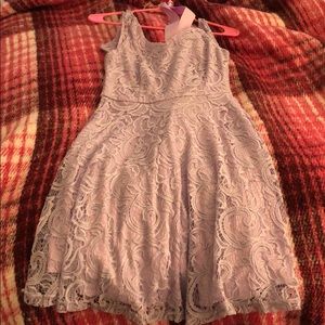 Purple crocheted dress